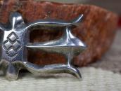 Attr. to【NAVAJO GUILD】Vtg Stamped Cast Silver Pin  c.1935～