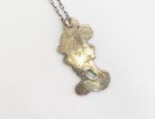 Zuni Vintage Chip Inlay Mickey Fob Necklace  c.1980