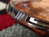 【Victor Coochwytewa】 Hopi Overlay TriangleWire Cuff c.1960 1
