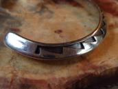 【Victor Coochwytewa】 Hopi Overlay TriangleWire Cuff c.1960 1