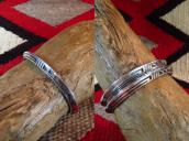 【Victor Coochwytewa】 Hopi Overlay TriangleWire Cuff c.1960 1