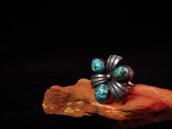 Vintage Tripartite Ring w/3 Spiderweb TQ c.1960