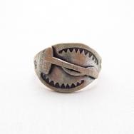 Antique Tomahawk Patched Silver Tourist Ring  c.1930～