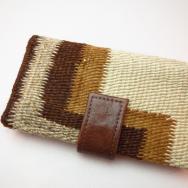 Leather Wallet with 1920's Navajo Rug