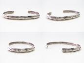 Atq Navajo Arrows Stamped Narrow Trianglewire Cuff  c.1930～