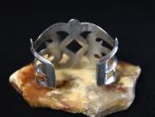 Vintage Navajo Sand Cast Silver Wide Cuff Bracelet c.1950～
