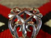 Vintage Navajo Sand Cast Silver Wide Cuff Bracelet c.1950～