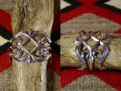 Vintage Navajo Sand Cast Silver Wide Cuff Bracelet c.1950～