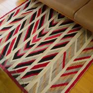 Antique Navajo Rug Banded 【Ganado or Chinle】 c.1930～ 114×140