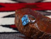 Vtg Navajo Split Shank Ring w/Nevada Blue Turquoise  c.1940～