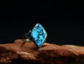 Vtg Navajo Split Shank Ring w/Nevada Blue Turquoise  c.1940～