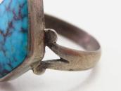 Vtg Navajo Split Shank Ring w/Nevada Blue Turquoise  c.1940～