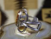 Vintage Navajo Silver Cuff Bracelet w/Laguna Agate  c.1955～