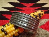 Antique Chisel & 卍 Stamped Ingot Wide Cuff c.1920～