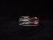 Antique Chisel & 卍 Stamped Ingot Wide Cuff c.1920～