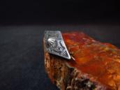 Antique 卍 Stamped Diamond Shape Small Pin Brooch  c.1930