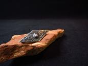 Antique 卍 Stamped Diamond Shape Small Pin Brooch  c.1930