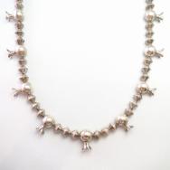 【Joe H. Quintana】 Vtg Squash Blossom Bead Rebuild Necklace
