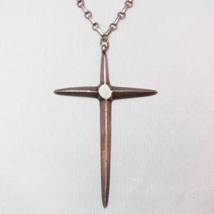 Vintage Hopi Cross Fob Necklace  c.1940～