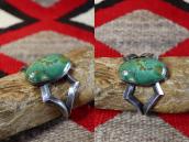 【GARDEN OF THE GODS】Atq Casted CoinSilver Cuff w/TQ  c.1930