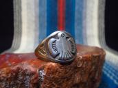 Vintage 【Bell】 Thunderbird Patched Silver Ring  c.1950～