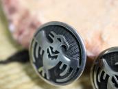 【Hopi Crafts】Vtg Thunderbird Overlay Clipon Earrings c.1960～