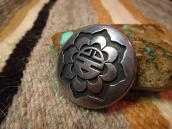 【Billy Ray Hawee】 Vintage Hopi Sun Face Overlay Pin  c.1960～