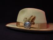 【Billy Ray Hawee】 Vintage Hopi Sun Face Overlay Pin  c.1960～