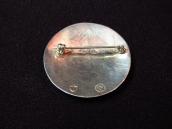 【Billy Ray Hawee】 Vintage Hopi Sun Face Overlay Pin  c.1960～
