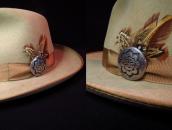 【Billy Ray Hawee】 Vintage Hopi Sun Face Overlay Pin  c.1960～