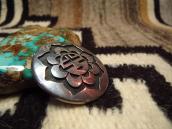 【Billy Ray Hawee】 Vintage Hopi Sun Face Overlay Pin  c.1960～