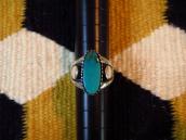【Julian Lovato】 Kewa Tufa Casted Silver Ring w/Turquoise