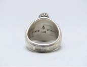 【Julian Lovato】 Kewa Tufa Casted Silver Ring w/Turquoise