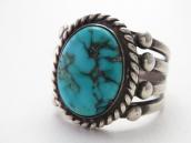 Vintage Navajo Split Shank Men's Ring w/Turquoise c.1950