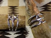 Antique Navajo Stamped Sand Cast Silver Cuff c.1920～