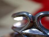 Antique Navajo Stamped Sand Cast Silver Cuff c.1920～