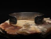 Antique Navajo Stamped Ingot Silver Cuff Bracelet  c.1930～