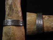 Antique Navajo Stamped Ingot Silver Cuff Bracelet  c.1930～