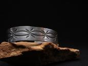 Antique Navajo Stamped Ingot Silver Cuff Bracelet  c.1930～