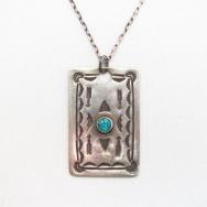 【Morris Robinson】 Hopi Antique Tag Pendant Necklace  c.1930～