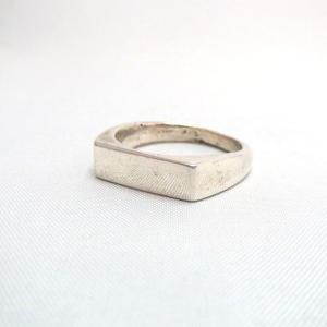 Joe H. Quintana Cochiti OLDPAWN Plain Silver Narrow Ring
