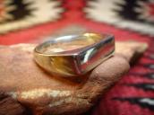 Joe H. Quintana Cochiti OLDPAWN Plain Silver Narrow Ring