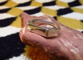 Joe H. Quintana Cochiti OLDPAWN Plain Silver Narrow Ring