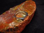 Joe H. Quintana Cochiti OLDPAWN Plain Silver Narrow Ring