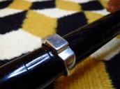 Joe H. Quintana Cochiti OLDPAWN Plain Silver Chiseled Ring