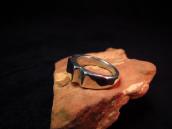 Joe H. Quintana Cochiti OLDPAWN Plain Silver Chiseled Ring