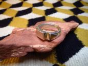 Joe H. Quintana Cochiti OLDPAWN Plain Silver Chiseled Ring