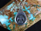 Vintage Hopi Thunderbird Overlay Small Top Necklace c.1965～