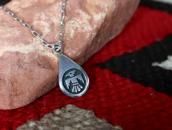 Vintage Hopi Thunderbird Overlay Small Top Necklace c.1965～
