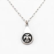 Vintage Hopi Thunderbird Overlay Small Top Necklace c.1965～